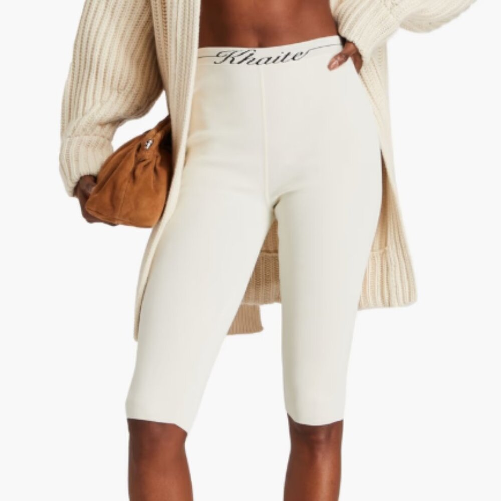 NWT Khaite Harden Peddle Pusher Cream Pants